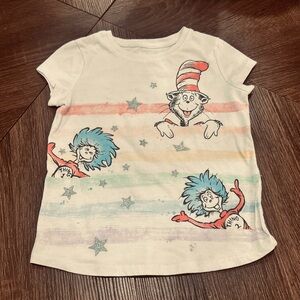 Vintage Dr. Seuss Cat in the Hat Kids T-Shirt - White size 2T